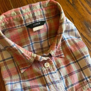 J.Crew Madras Plaid Long Sleeve Button Down